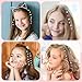 Hair Gem Stamper Kit Hair Styling Tool with Reusable Shining Gems Toy Bling Diamonds Hair Jeweler Accessories Hair Bedazzler Toys for Girls Christmas Birthday Hair Tool Gifts