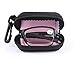 SOOLALA 3 Pairs Black Mini TR90 Folding Reading Glasses with Clip Holder Zipper Case 7 Strengths, +2.5D