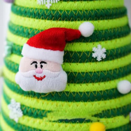 Panier de Noël compact et mignon, corbeille décorative à couvercle - 8