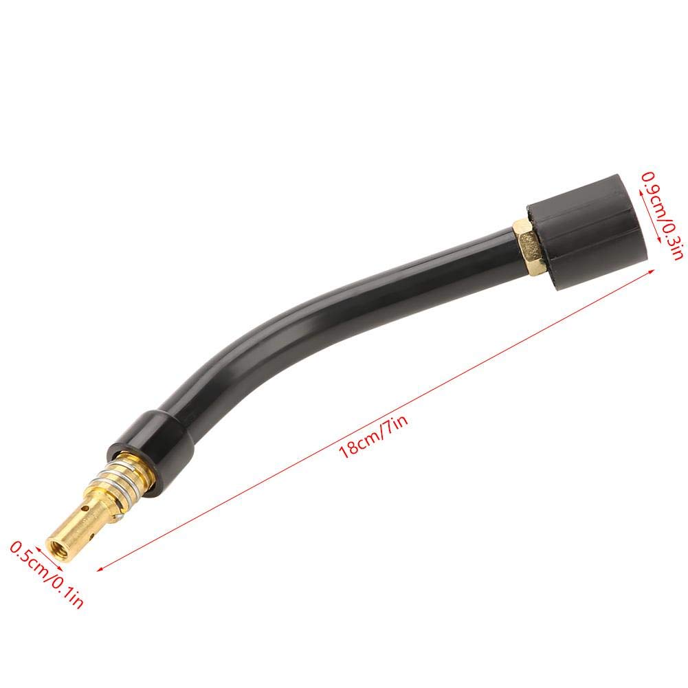 Akozon Flexible Swan Neck MIG-Schweißbrenner Verbrauchsmaterial Kontaktspitzen Düsenhalter Schwanenhals MIG Brenner/Pistole für Binzel 15AK-Schweißbrenner Euro Style MIG MAG Schweißbrenner
