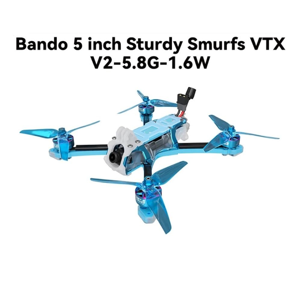 Bando 5 cali FPV Sturdy Racing Freestyle GPS Drone True X H743 Pro FC Dual 42688 Gyro 2207.5 1960KV 6S (BIUE ELRS 2,4G)