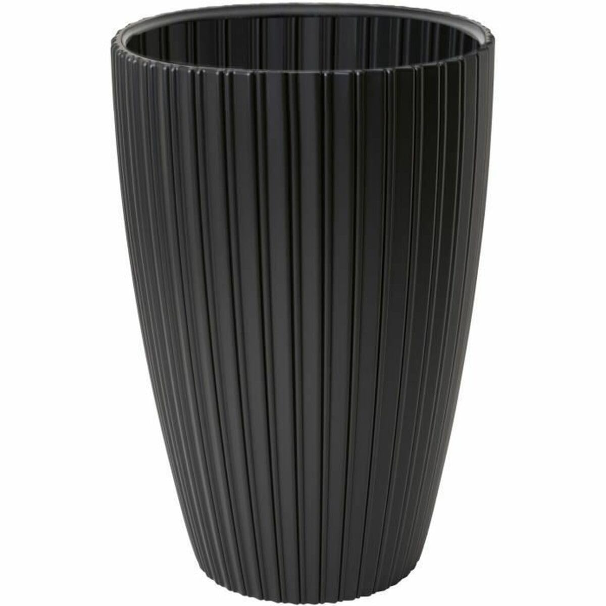 Pot Fancy Noir Polyéthylène 40x58 cm grand bac fleur extérieur