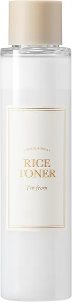 I'm from Rice Toner for Sensitive Skin, Rice Extract from Korea, Glow Essence with Niacinamide, Hydrating, Vegan, Alcohol Free, Fragrance Free, Peta Approved, K Beauty Toner, 5.07 Fl Oz