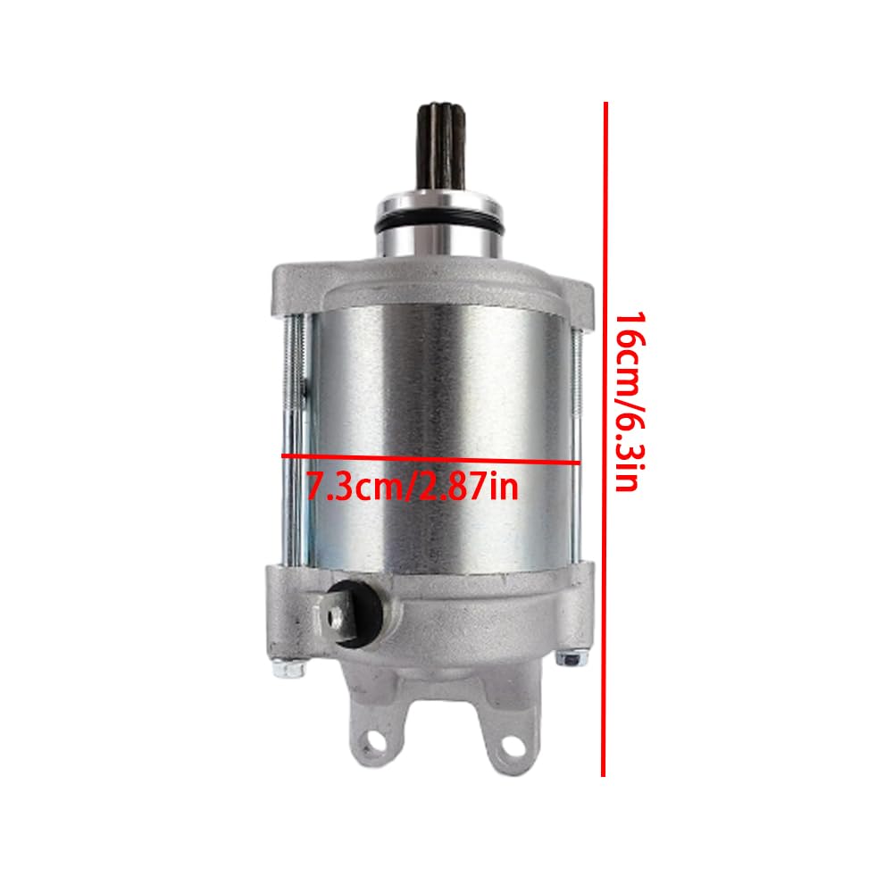 Riloer Repuesto de motor de arranque eléctrico, motor de arranque eléctrico de motocicleta de metal, piezas de motor de arranque automático compatibles con la mayoría de KTM 690, 75040001000