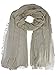 Beige Semi Sheer Viscose Extra Long Scarf Shawl