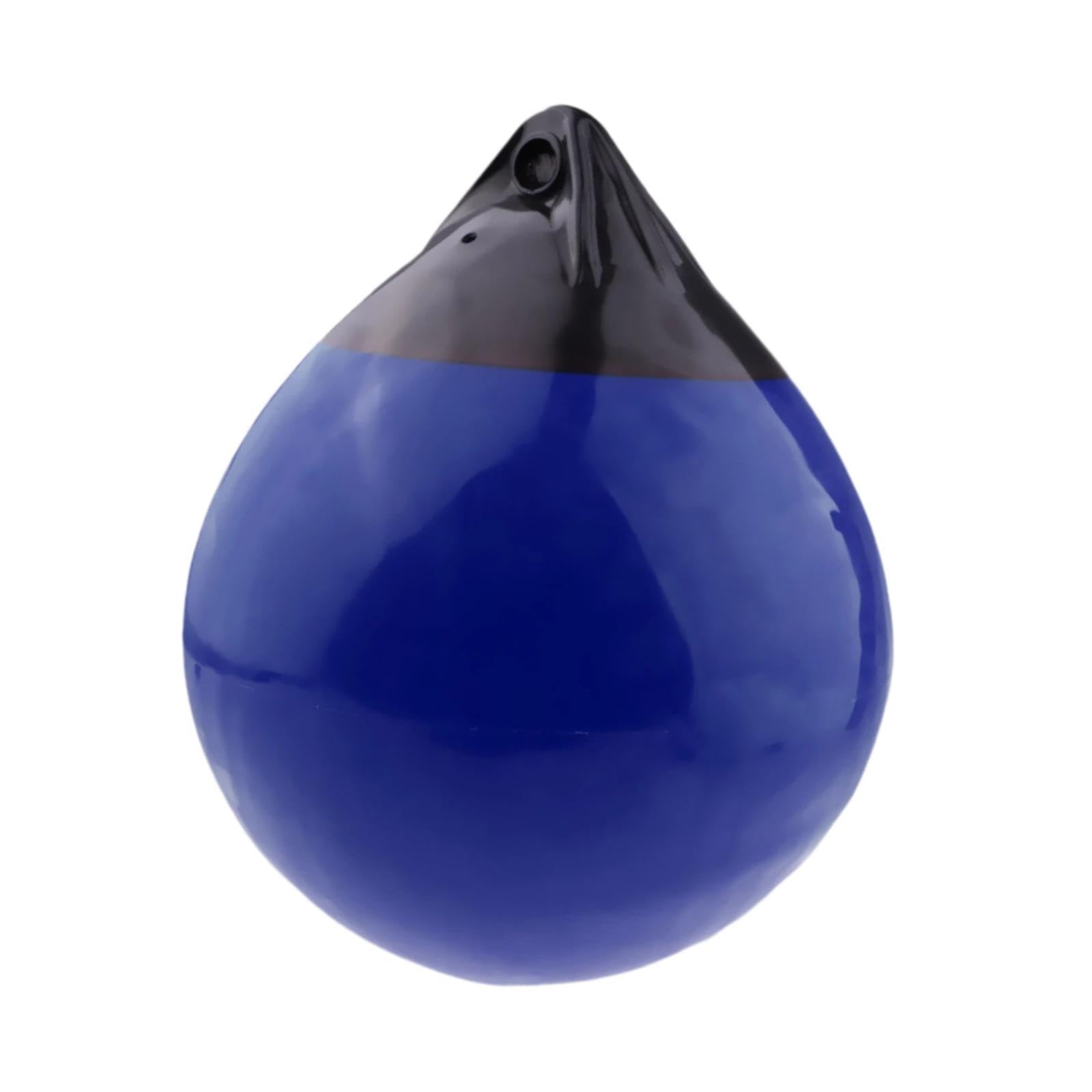 F Fityle Boya Redonda Inflable de PVC, Accesorio Multifuncional con Orificio para Veleros y Barcos de Esquí, Lanchas Rápidas, Boya de Anclaje de 30 x 35cm