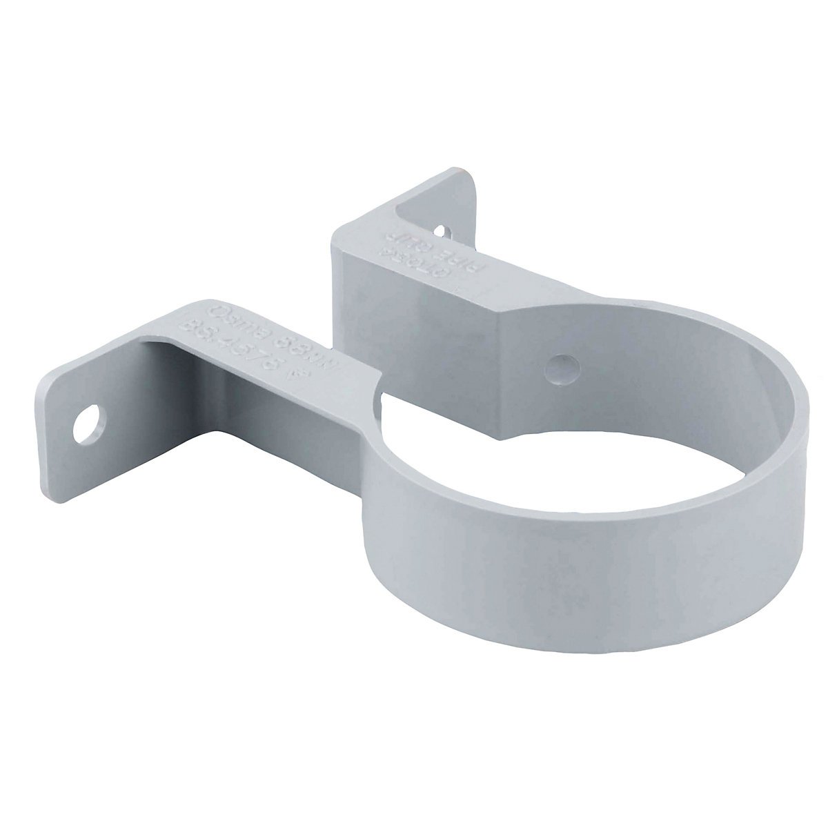 Pk of 4 x Osma 0T034W (White) Round Pipe Clip/Bracket 68mm (2.5" Dia)