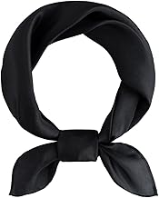 Carré de Soie Femme Uni - 100% Soie Habotai du Vietnam - Taille 60x60 cm -Légèreté, Fluidité, Confort - Roulottage à la main - 9 Coloris - Artisanat et Tradition Vietnam