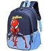 Mochila Infantil Spiderman para guardería Primaria Pequeña Guardería Mochila Preescolar para Niños de 3-10 Años Dibujo de Animal Lindo o Regalo Idea de Halloween (Spiderman, 21 * 31 * 15CM)