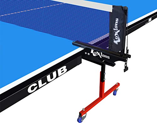 Image of Koxton Amazon Brand Koxtons TT Club Foldable Tennis Board Table with Wheels and Net (Full Size, 18mm)