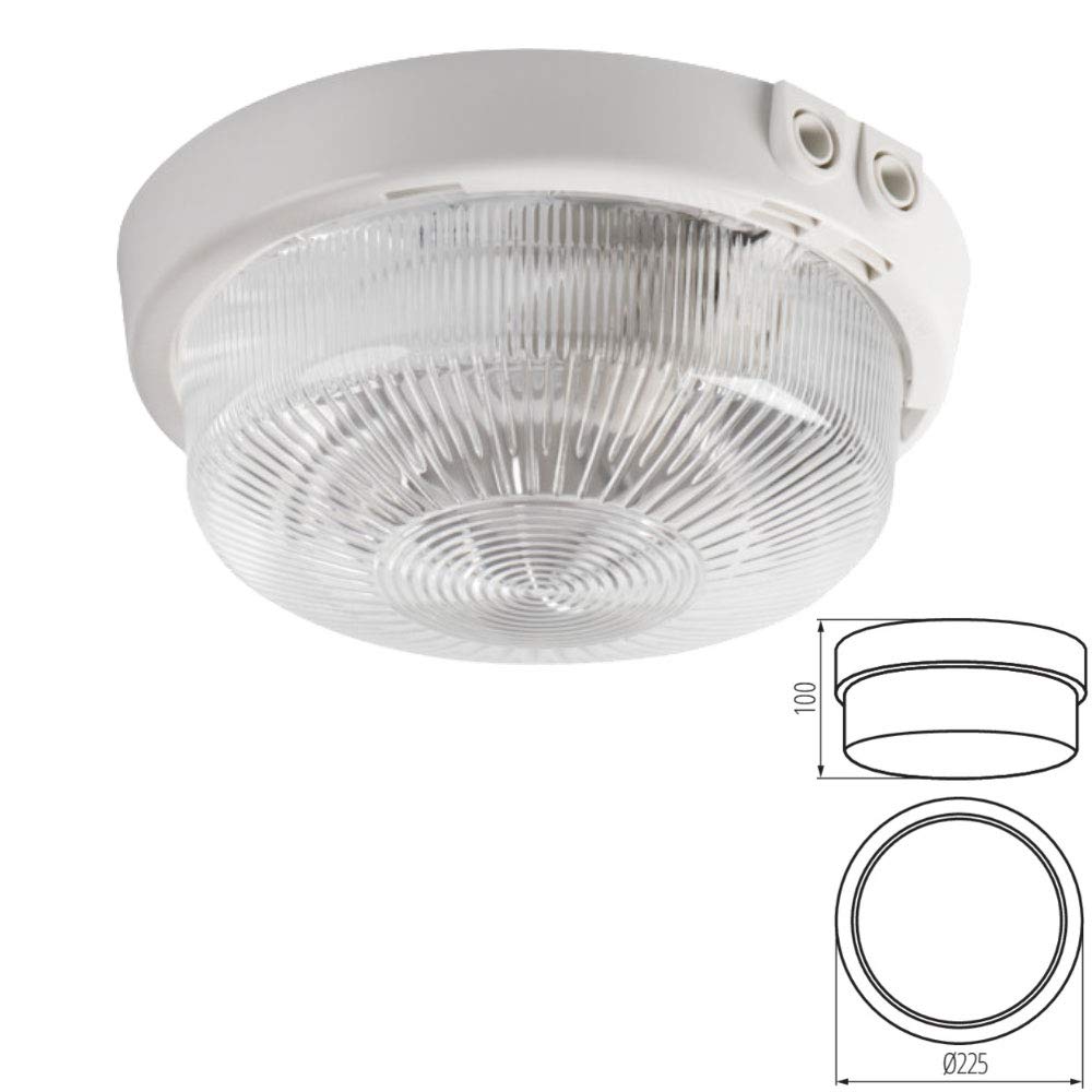 E27 Base IP44 Outdoor Outside Garden Patio Ceiling Surface Mounted Luminaire Kitchen Basement Attic Garage Porch Lighting Tuna Light Fixture