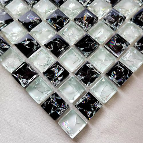 24 Imánes Decorativos Cuadrados Blanco y Negro para Refrigerador miniatura 2