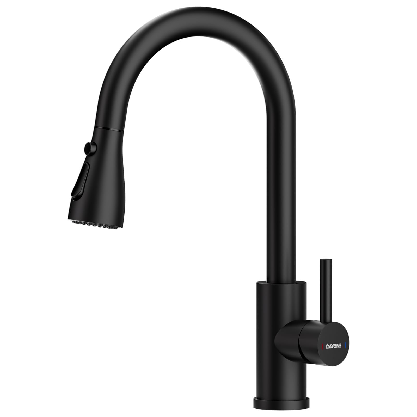 Amazon.co.jp: DAYONEマットブラックキッチン蛇口 SUS304ステンレス製