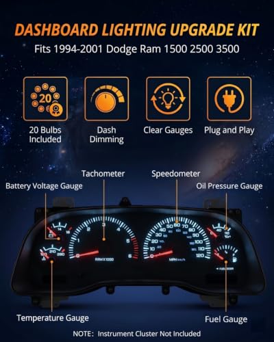 Kit de 20 LEDs para panel Dodge Ram 94-01 miniatura 2