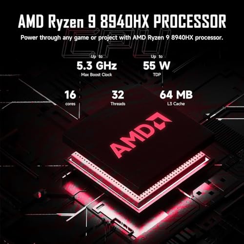Image of HP Omen RTX 5060 Gaming Laptop, 16.1 inch FHD+ 144Hz, AMD Ryzen 9 8940HX, 64GB DDR5 RAM, 2TB SSD, RGB Backlit KB, RJ-45, Bundle with Thunderobot 7 in-1 USB-C Hub, Purple, Windows 11 Home