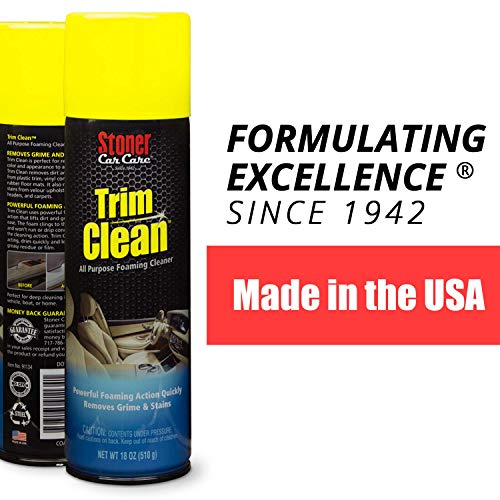 Stoner Car Care 91134 18-Ounce Trim Cleaner Fast Acting Foaming Cleaner Quickly Removes Grime And Stains To Restore Automotive Interiors, Pack Of 1 #TOP7