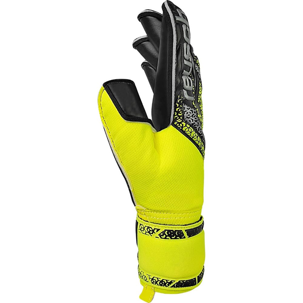 Reuch Attract Gold Evolution Soccer Keeper Gloves Keite 25SS [5570164-2025] [2025] Safety Yellow 7.5 5570164