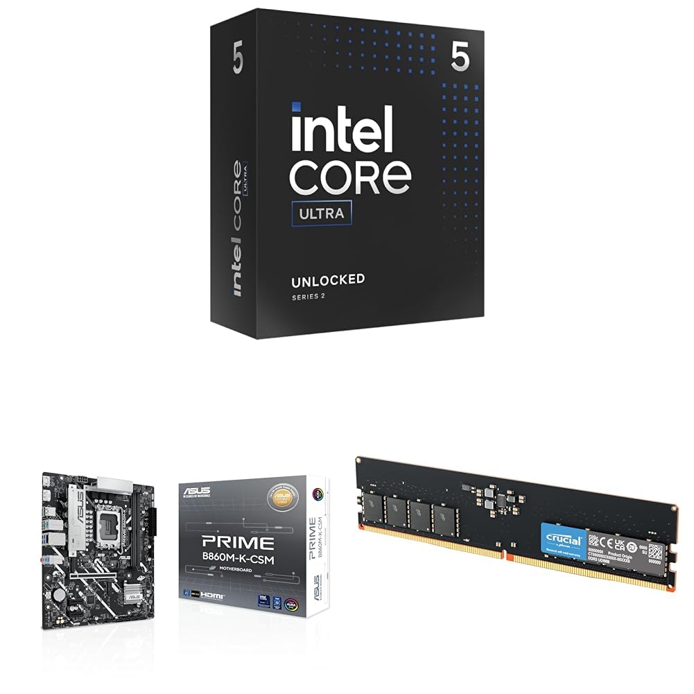 Amazon.in: Buy Intel Ultra 5 245k+Asus B860 Motherboard+Crucial