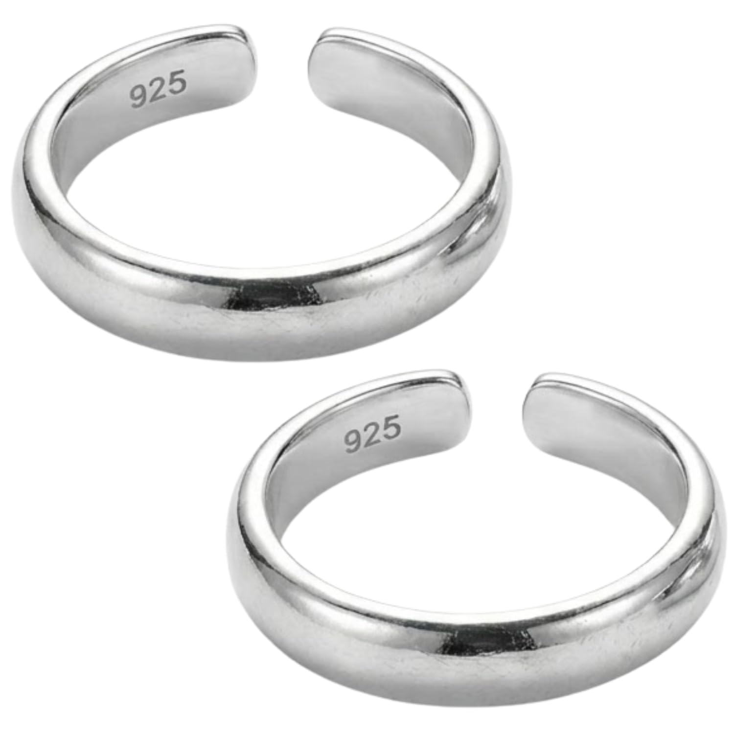 925 Silver Thumb Toe Ring | Handmade Thumb Toe Ring for Women | Sterling Silver Toe Ring | Adjustable Thumb Toe Ring | Toe Ring For Women (1 Pair of Toe Ring)