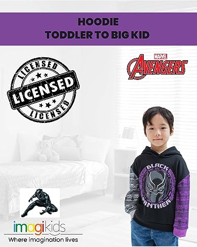 Marvel Avengers Black Panther Fleece Hoodie Toddler to Big Kid4