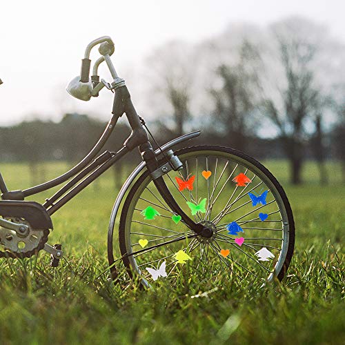 image for YuCool 183 Pcs Assorted Colors Bike Wheel Spoke Decorations,Bicycle Pl