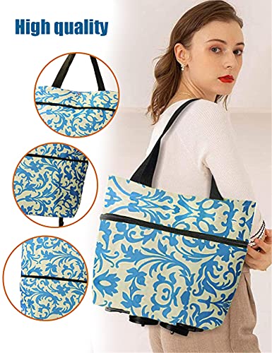 Faltbare Einkaufstasche Faltbare Trolley-Taschen mit Rädern Faltbare Einkaufstaschen Wiederverwendbare Einkaufstaschen… – Bild 4