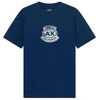 Armani Exchange Printed Vintage Front Logo T-Shirt, Abito Blues