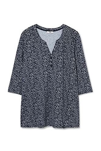 Damen Bluse Mit Blumenmuster & V-Ausschnitt – Langärmlig, Aus Weichem Stoff, Für Business & Freizeit