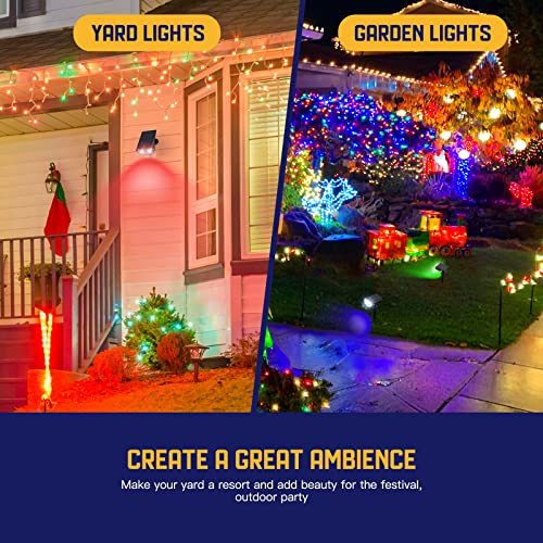 Kyosho TOT38-MULTI-COLOR LIGHTS Solar Color Spot Lights Outdoor, 9 Lighting Modes Halloween Christmas 38 Leds Color Changing Tree Pool Outdoor Lights, Waterproof Rgbw Multicolor Solar Spotlight thumb #6