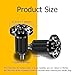 Zufoty 2PCS Motorcycle Bar End Plug, Aluminum Alloy Handlebar Grip End Caps, 7/8