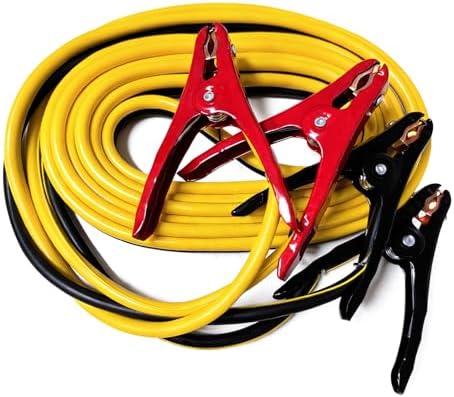 Jumper Cables for Car, 6 Gauge x 16 Feet Booster Cables for Jump Starting Dead or Weak 6V Batteries, Carrying Bag Included