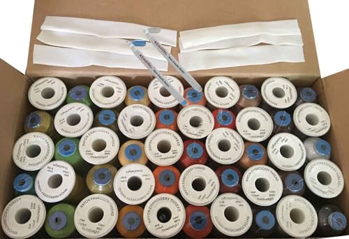 100 conos de hilo de rayón para bordado 1100yds miniatura 5