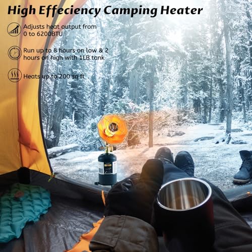 Propane Heater 6200 BTU with Lighter