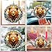 Brown Bear Stained Glass Ornament - Christmas Tree Decoration, Gift Exchange Present Idea