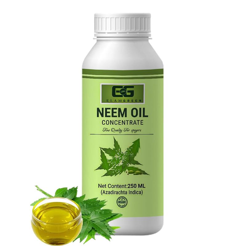 Elamgreen Organic Neem Oil for Plants & Garden Highly Concentrated & Effective on Plant Insects 100ml