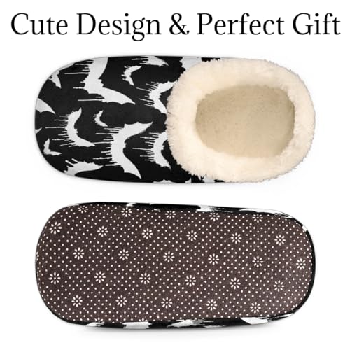 Women's Slippers Comfy Warm House Slippers for Women Men, Fuzzy Slip-on Plush Ladies Slippers Socks for Winter Bedroom Indoor and Outdoor3