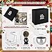Reallnaive Christmas Gift for Uncle, 3 in 1 Shaving Set for Uncle's Birthday Gift from Nephews and Nieces, Includes Badger Hair Shave Brush, Bowl and Stainless Steel Stand