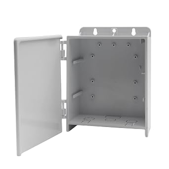 Outdoor Electrical Junction Box ABS Plastic Dustproof Junction Box, Indoor&Outdoor Electrical Enclosure Box, Wall Mounted Rainproof security cameras BOX 12.6*9.06*3.74in 7.48 * 5.91 * 2.76 in