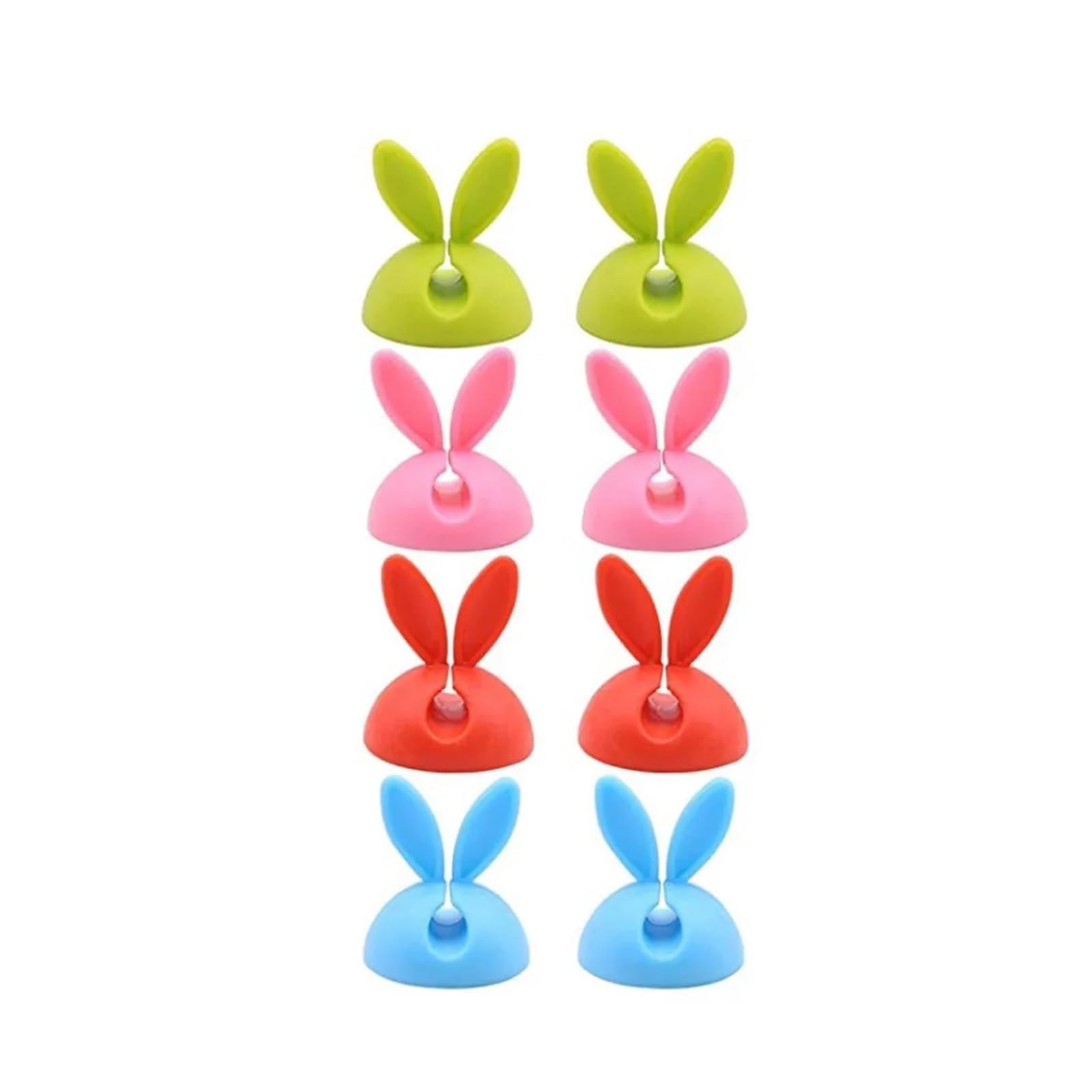 Phone Cord Holder for nightstand 50Pcs Rabbit Ear Shape Cable Cord Organizer Clips Self Adhesive Wire Holder for Desk TV Power Strip Computer Phone Cable(Blue)