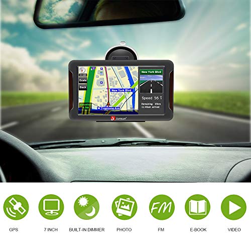 GPS Navigation for Car, 7 inch Car GPS HD Touch Screen 8GB 256MB Sat Nav for Cars with USA, Canada, Mexico Lifetime Map Free Update