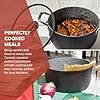 DaTerra Cucina - 5 Qt Nonstick Ceramic Dutch Oven Pot with Lid – Lightweight Nonstick Pot with Dual Handles, Perfect for Soup, Pasta, Sautéing, Searing, Induction & Stovetop Safe - Black #4