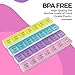 Weekly Pill Organizer - 4-Times-a-Day Pill Planner Pill Box Separates Pills & Vitamins with Daily Morning, Noon, Evening & Night Compartments, Travel Medication Reminder Monday to Sunday