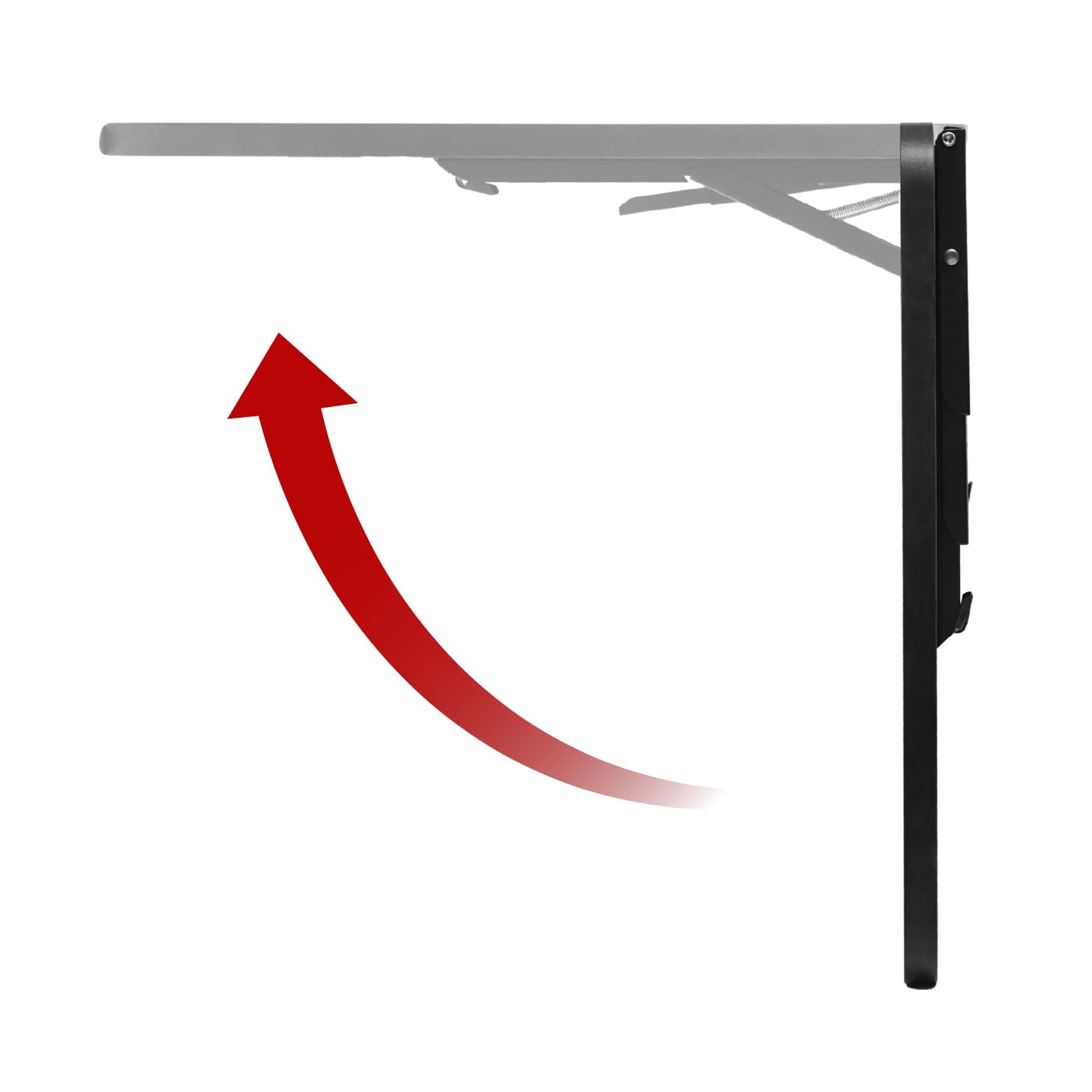 Maclean MC-128 Faltbares Wandregal 100x40 cm, Tragkraft 50 kg, Klapptisch mit Sicherheitsverriegelung und Wasserwaage, für Küche, Büro, Werkstatt oder Garage