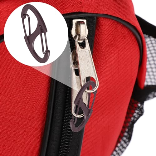 Image of 8 Pcs Zipper Clips Anti Theft Deterrent, Dual Opening Zippers Pull Replacement, Zipper Locks for Backpacks, Camping, Suitcases (8 Colors)