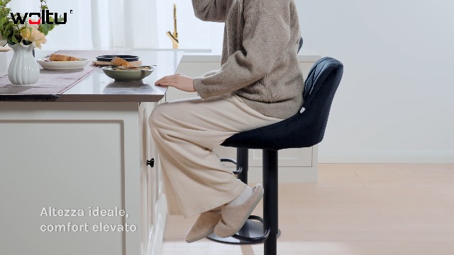 LANTUS Set di 2 sgabelli da bar regolabili in altezza Coppia Sgabello da Bar Cucina Sgabello Alto con schienale in Simipelle Sedia Alta da Sala Pranzo con Poggiapiedi Antracite-grigio scuro-2PC