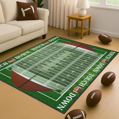 Tapete futbol 91x152 cm antideslizante para habitación miniatura 2
