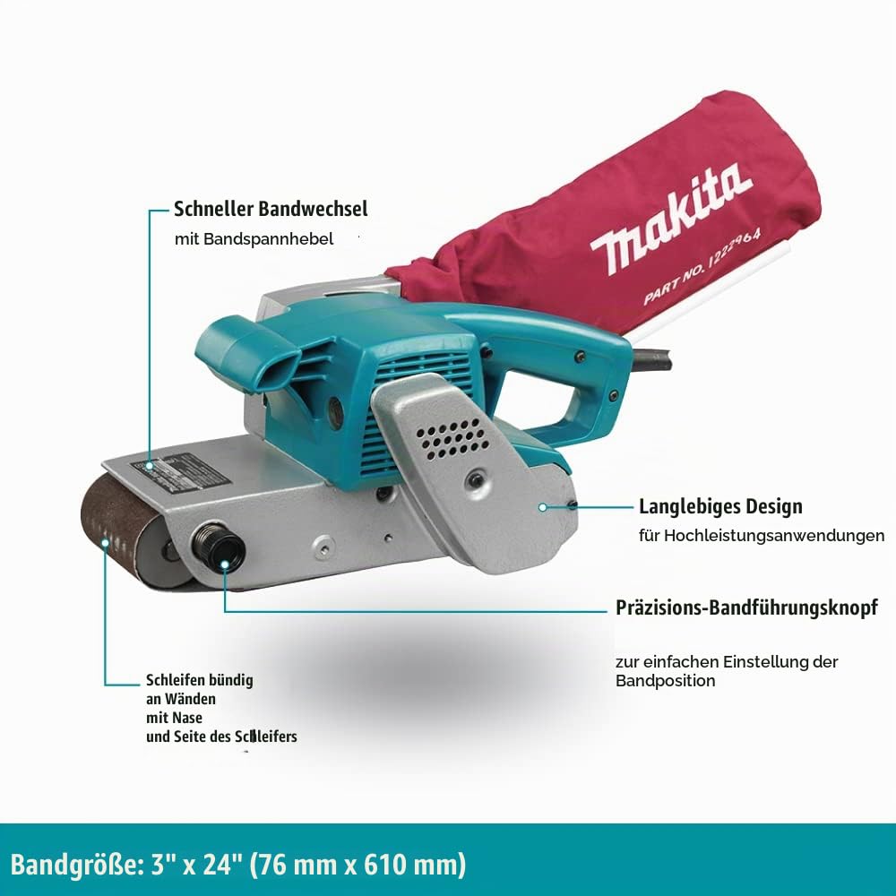 Makita 9924DB Bandschleifer 76X610MM 850W