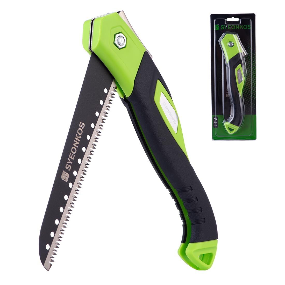 SYEONKOS Folding Pruning Saw, Woodworking Tools, Hand Saw with Secure Lock, Saw for Garden or Tree Pruning, Camping, Woodworking