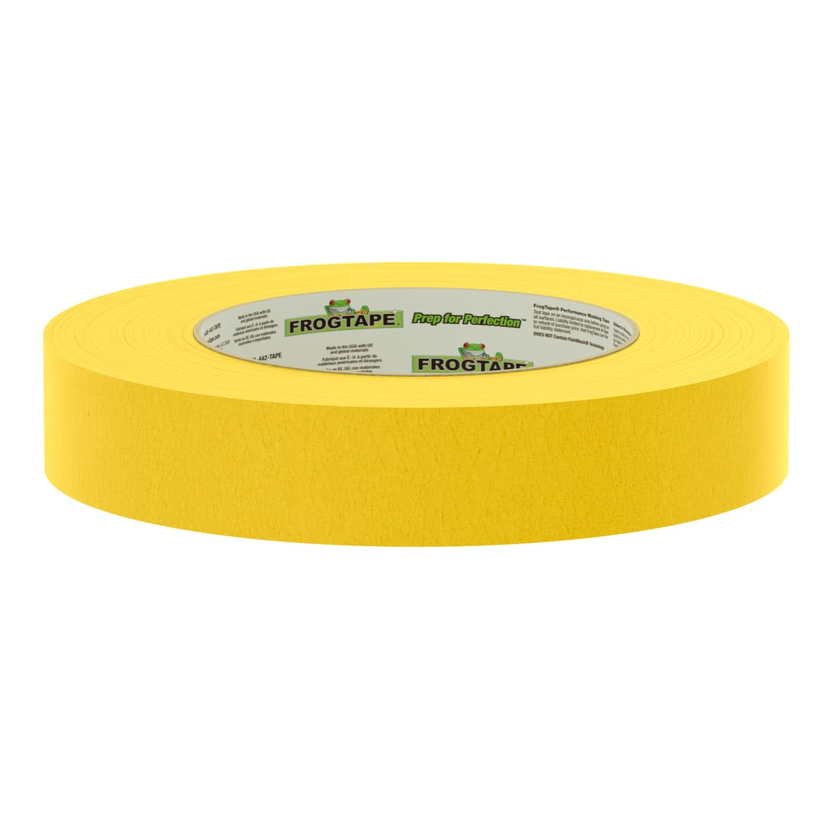 FrogTape 225 Gold Masking Tape - 24mm X 55m, 6 Rolls, Medium-High Adhesion For Painting, Up To 225°F Heat Resistance