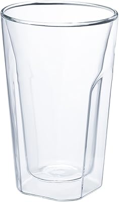 iwaki Airグラス スクエア 400ml 【2重構造耐熱ガラス】 4個セット KB4064